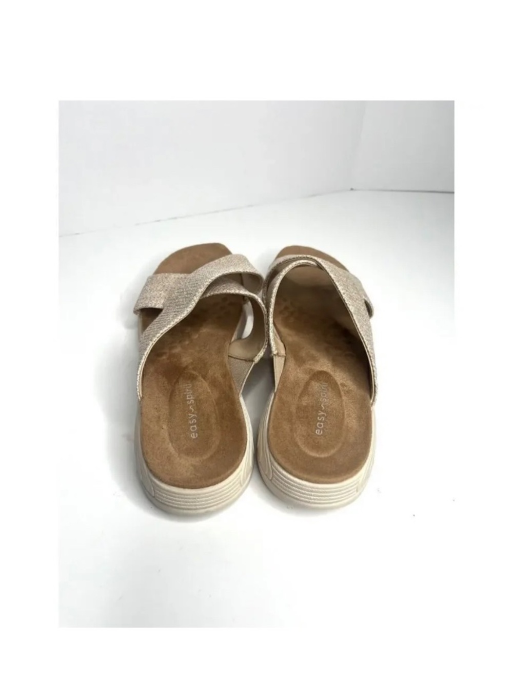 Easy Spirit Raffia Slide Sandals - Picture 3 of 5
